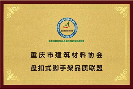 重庆市建筑材料协会盘扣式脚手架品质联盟